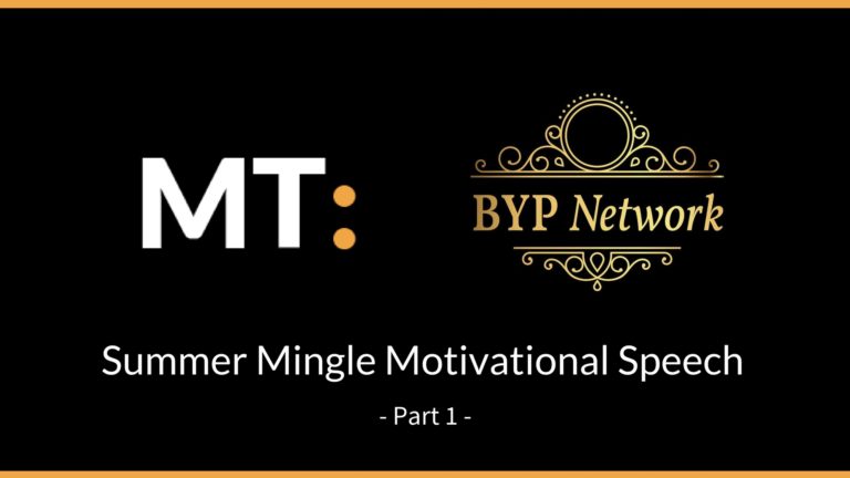 BYP Network: Summer Mingle | Motivational Speech – Michael Tabirade Part 1