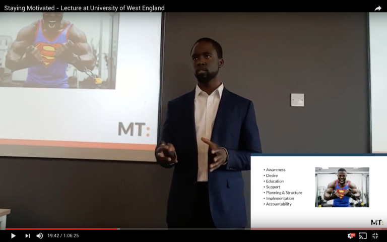 Staying Motivated – Lecture at University of West England